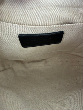 Lemaire Black Leather Croissant Bag