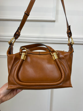 Chloé Tan Leather Paraty Bag