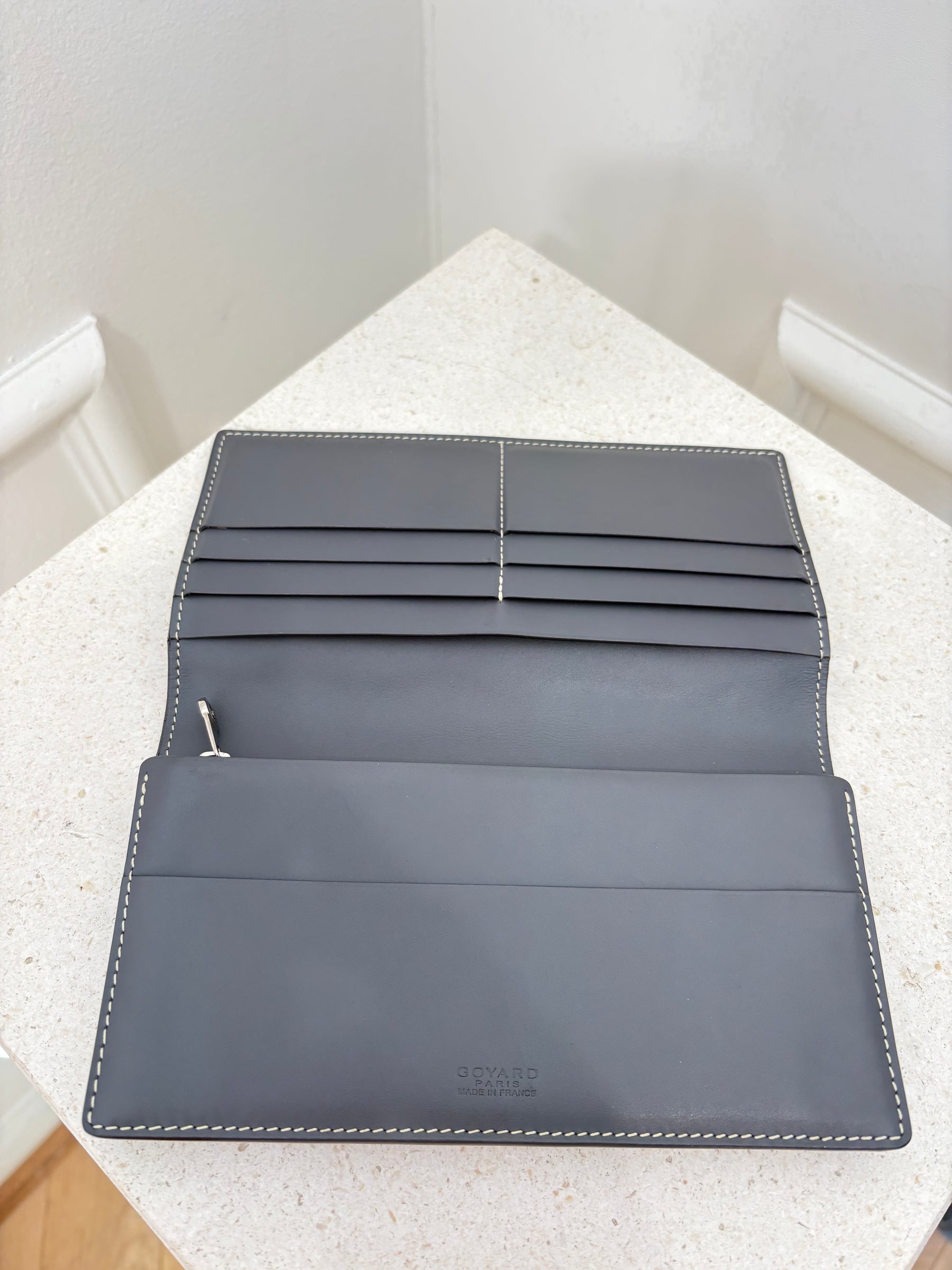 Goyard Charcoal Long Wallet