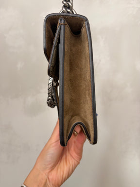 Gucci Dionysus GG Supremem Mini Bag In Beige Ebony Canvas