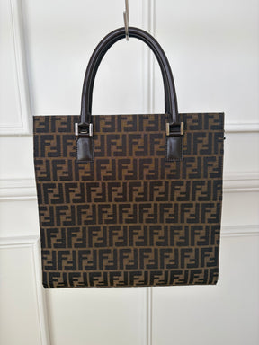 Fendi Canvas Monogram Log.o Tote