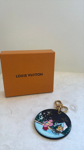 Louis Vuitton Canvas Monogram Vivienne Christmas Key Chain