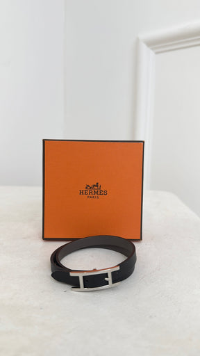 Hermès Behapi Double Tour bracelet Black, T4