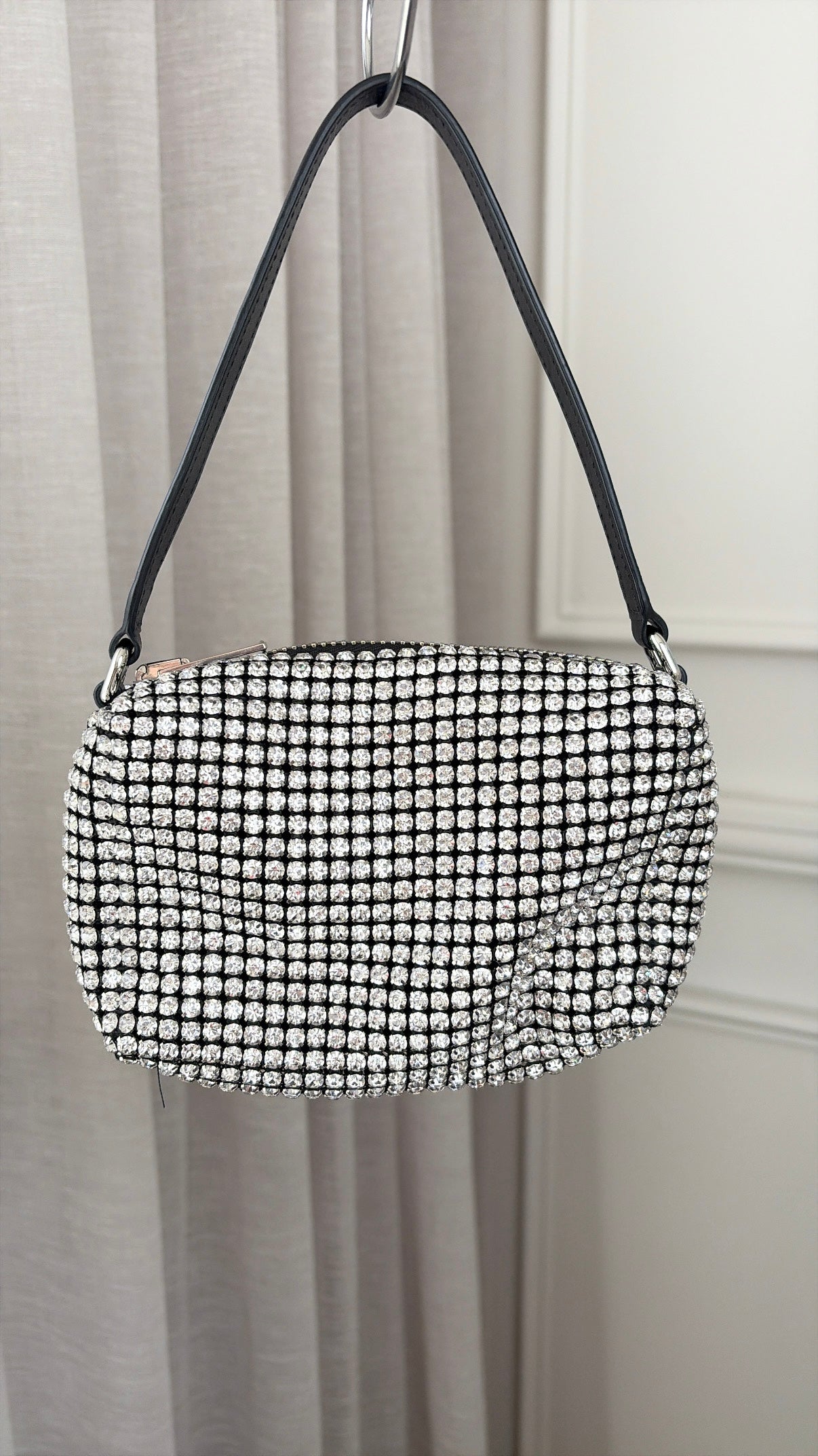 Alexander Wang Black and Crystal Mini Bag