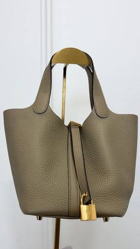 Hermes Sac Picotin Lock 18 In Beige