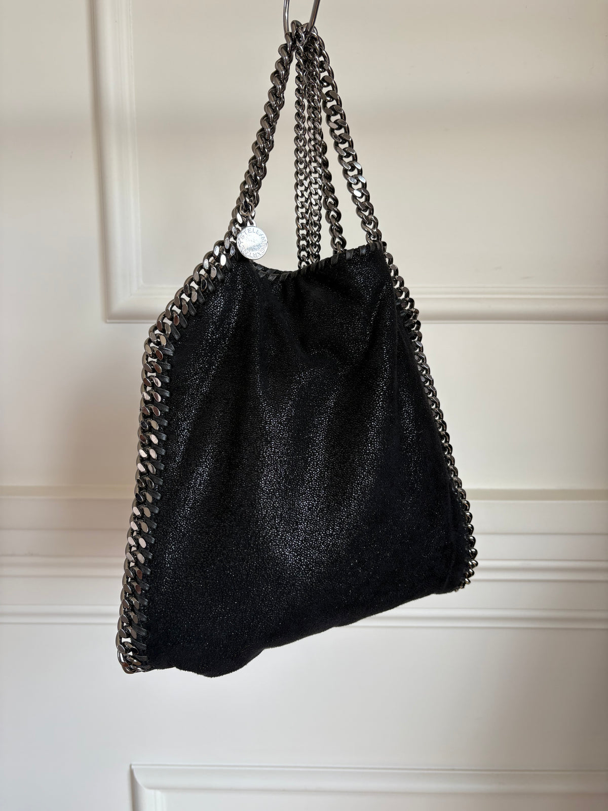 Stella McCartney Black Suede Falabella Tote