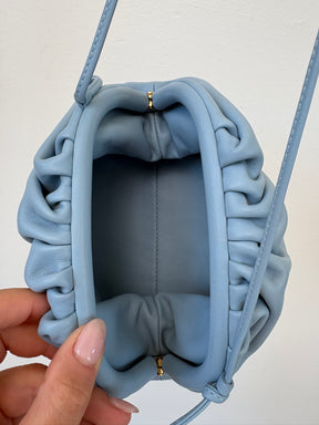 Bottega Veneta The Mini Pouch Crossbody Bag Blue