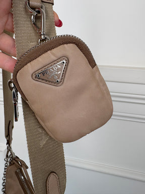 Prada Beige Re-Nylon Crossbody Bag