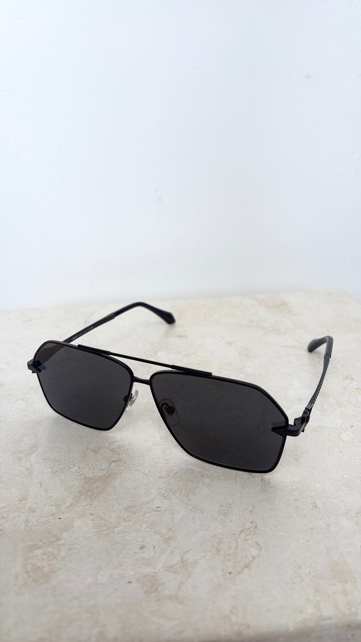 Versace Black Aviator Sunglassses