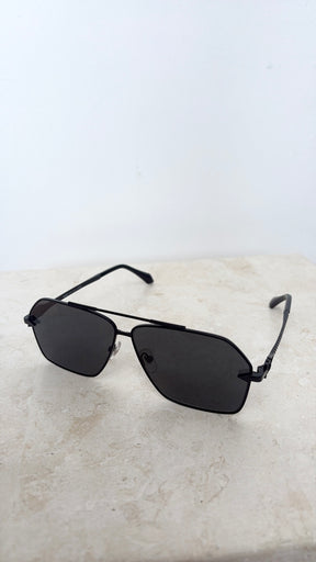 Versace Black Aviator Sunglassses