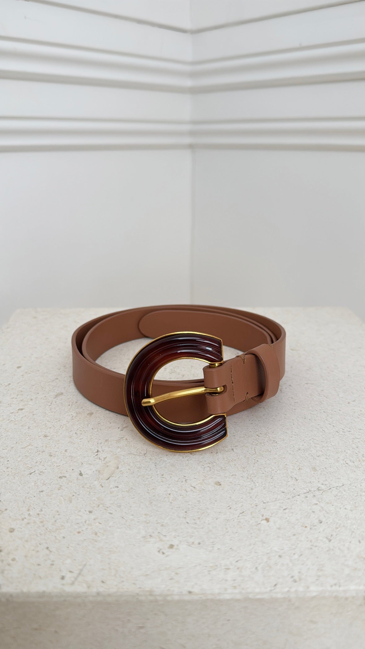 Zimmermann Tan Belt With Wide Buckle, S/M