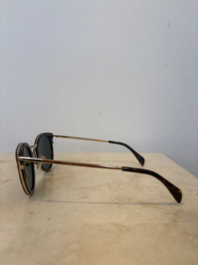 Celine Tortoishell Sunglasses With Gold Hardware