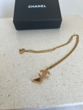 Chanel Gold Chain CC  Necklace Embellished Arrow Charm