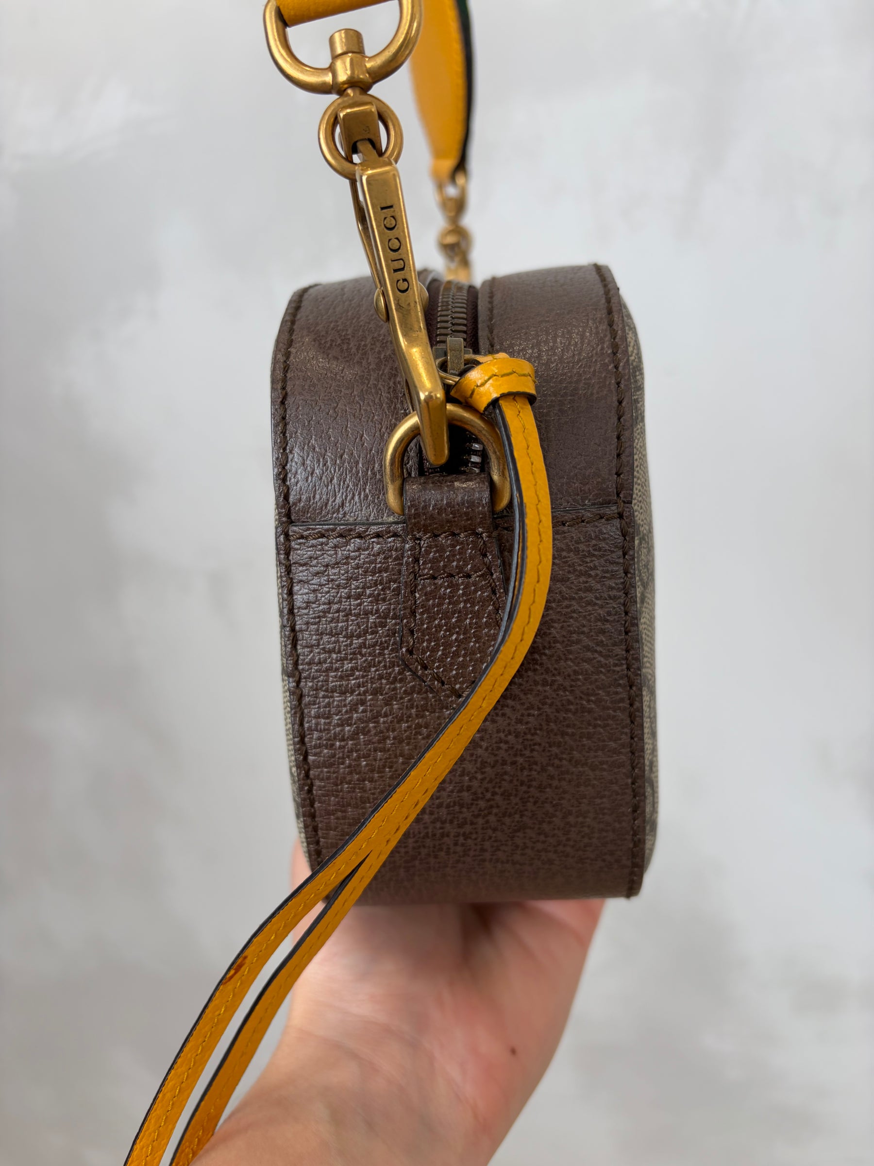 Gucci Canvas Supreme Monogram Tiger Camera Bag
