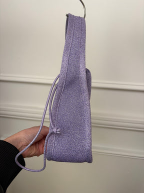 Alexander Wang Lilac Lurex Ribbed Top Handle Bag