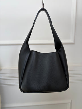 Prada Black Leather Dynamique Shoulder Hobo Bag