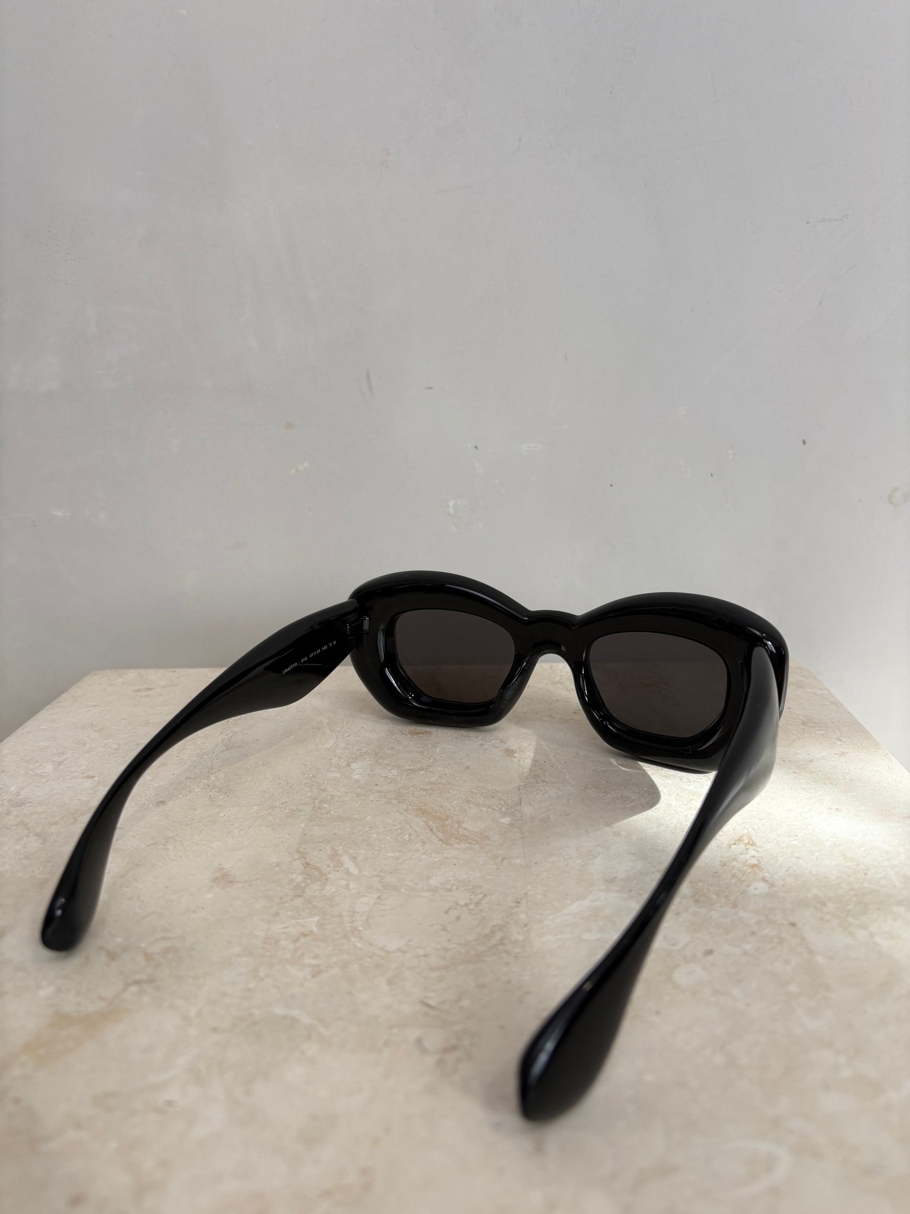 Loewe Black Inflated Cat Eye Sunglasses