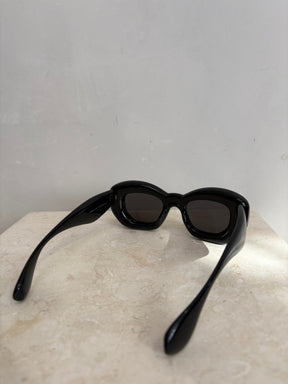 Loewe Black Inflated Cat Eye Sunglasses