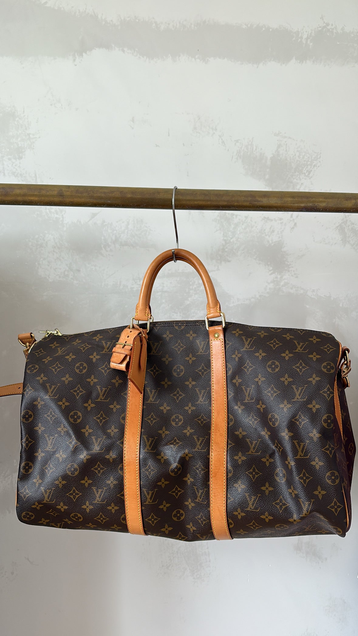 Louis Vuitton Canvas Monogram Keepall Bandouliere 50