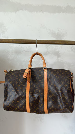 Louis Vuitton Canvas Monogram Keepall Bandouliere 50
