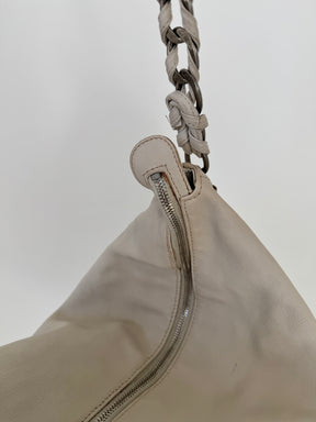 Chanel Calfskin Modern Chain Hobo White handbag, 2006