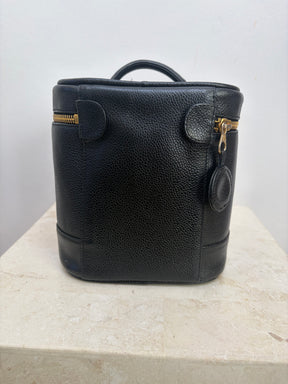 Chanel Black Caviar Leather Vanity Case