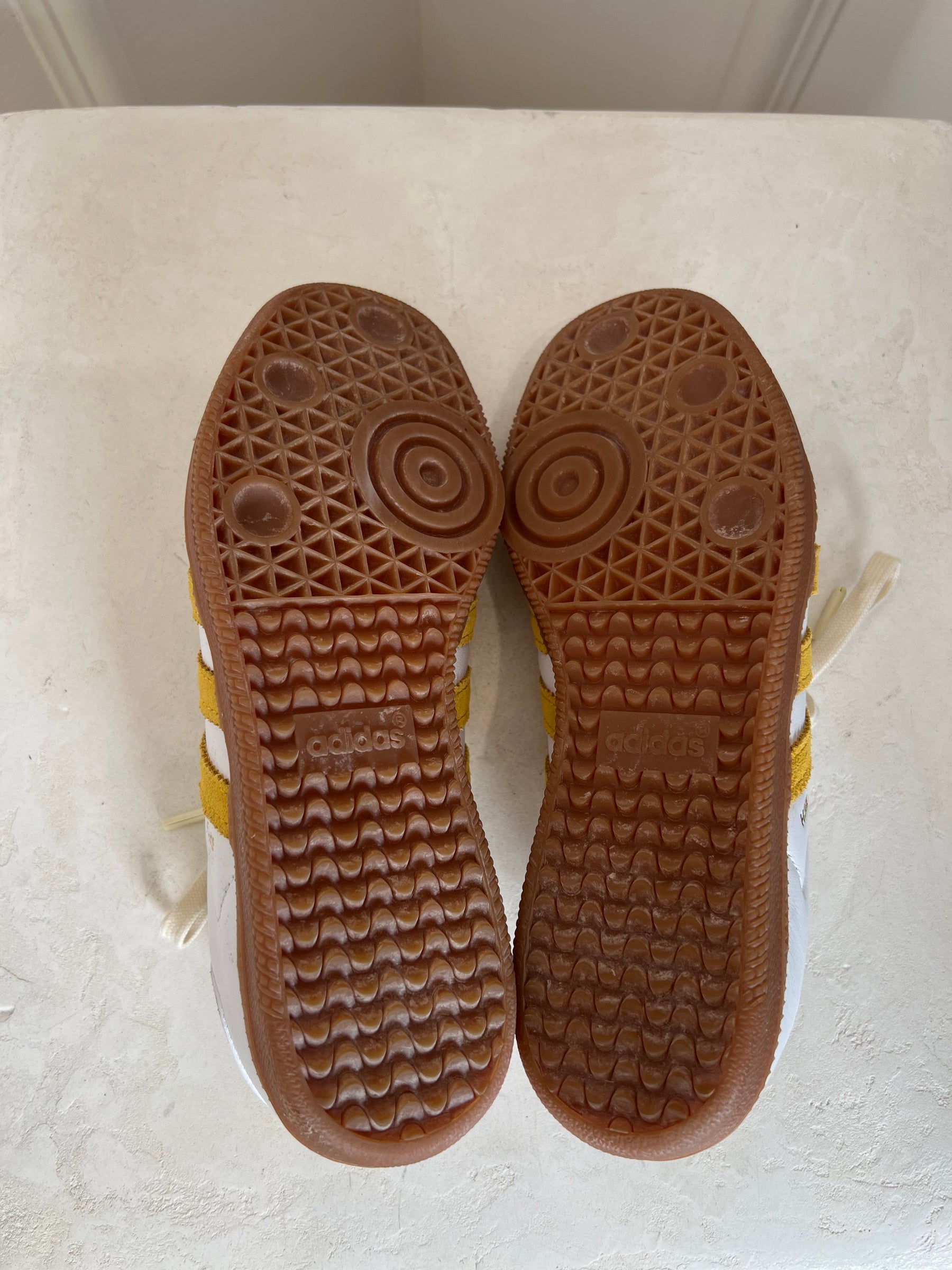 Adidas x Sporty and Rich Yellow and White Samba, 37