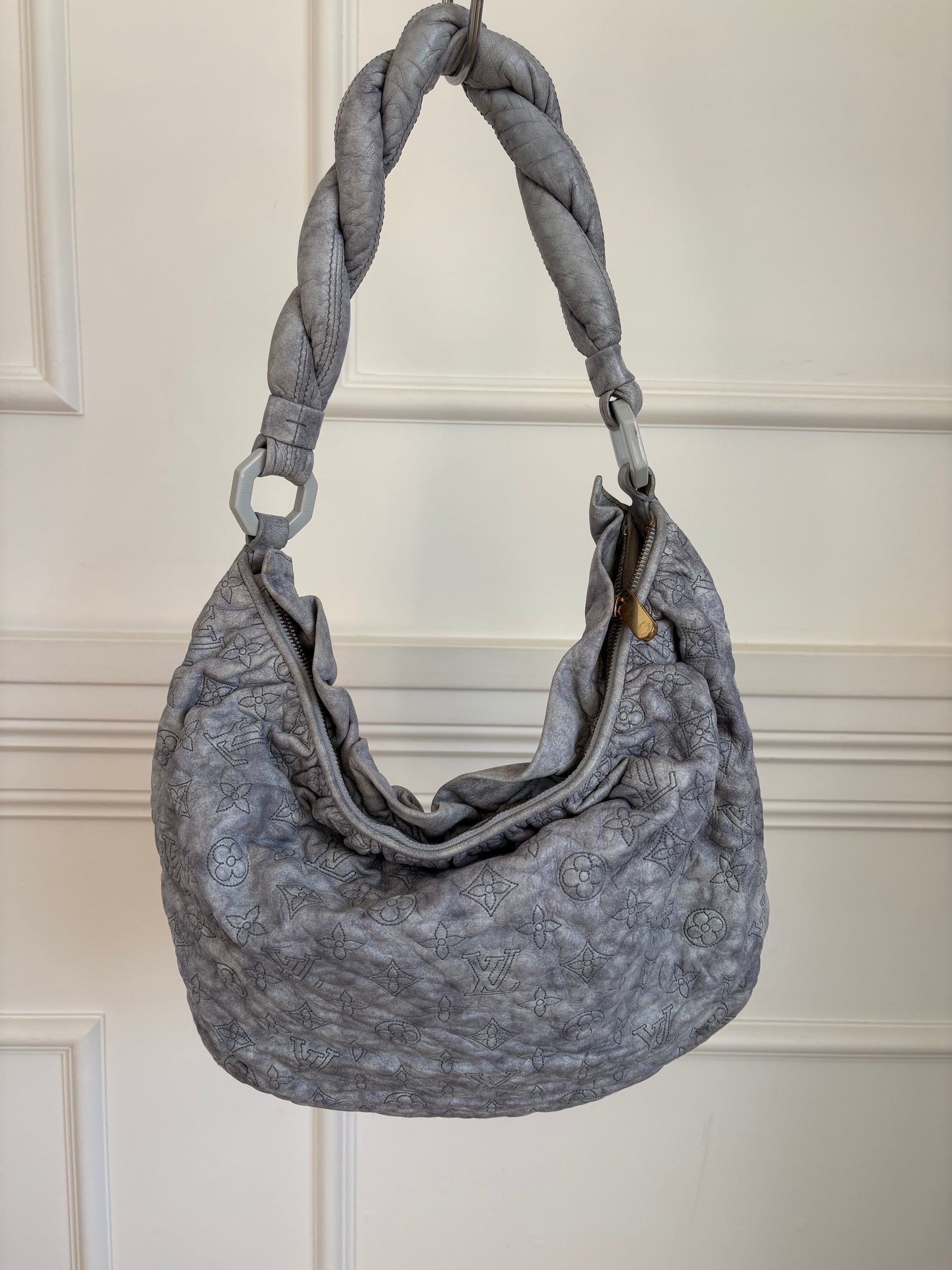 Louis Vuitton Gris Perle Monogram Olympe Nimbus Bag