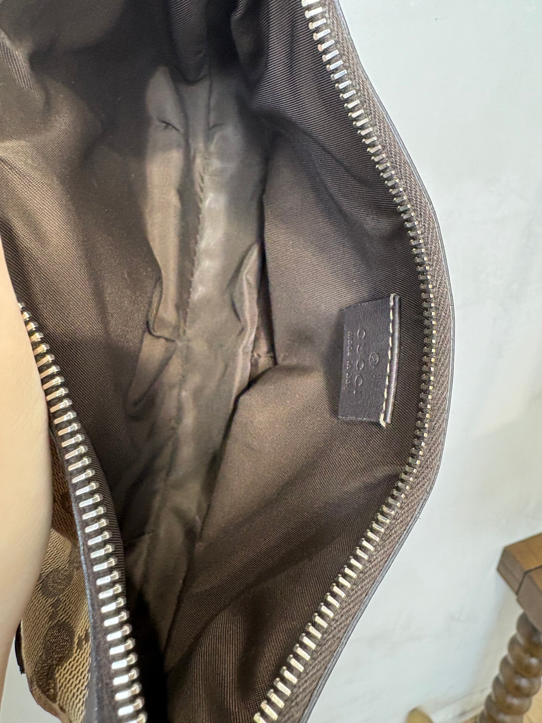Gucci Monogram Canvas Shoulder Bag