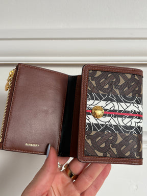 Burberry TB Logo Tri Fold Out Wallet