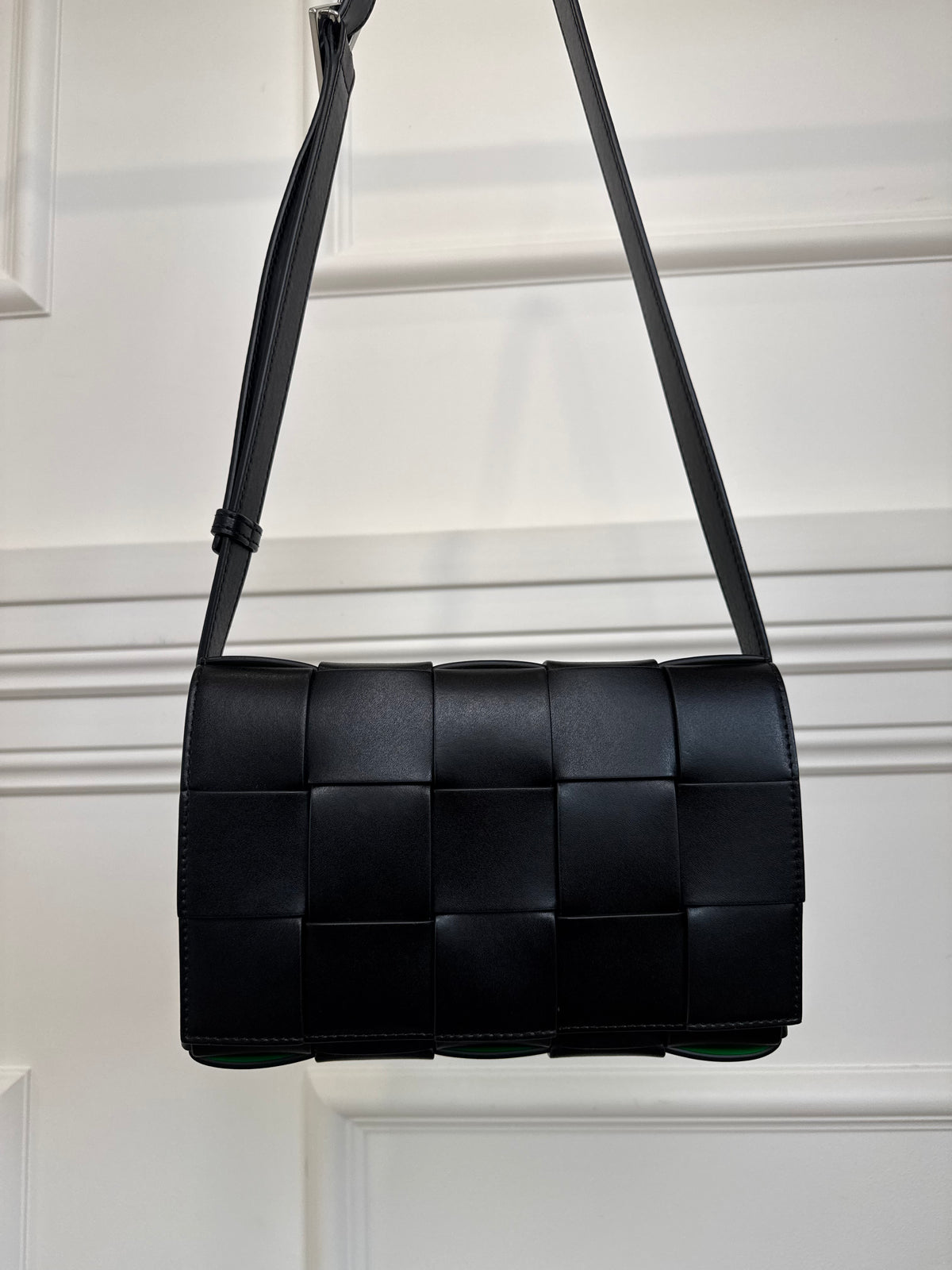 Bottega Veneta Cassette Medium Intrecciato Leather Shoulder Bag