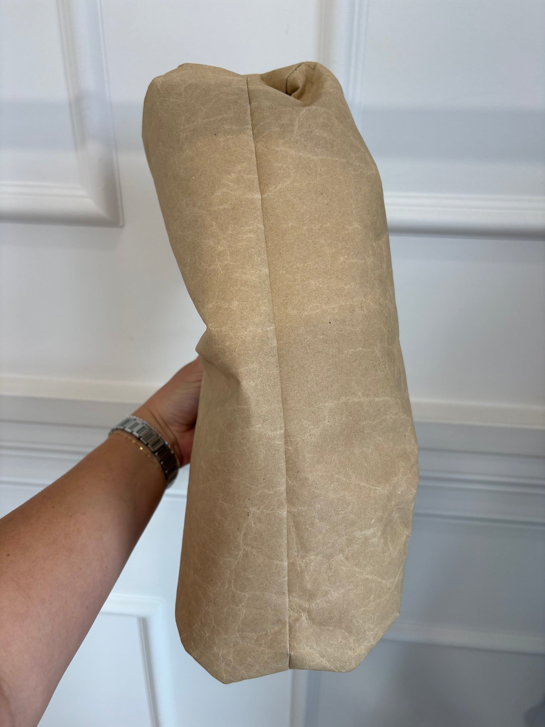Bottega Veneta Beige Kraft Shoulder Pouch