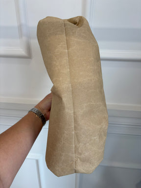 Bottega Veneta Beige Kraft Shoulder Pouch