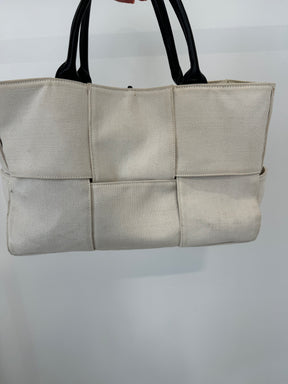 Bottega Veneta Arco Canvas Tote Bag