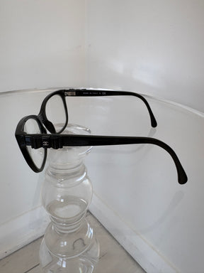 Chanel Black Bow Logo Arm Optical Glasses