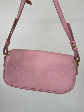 Oroton Pink Leather Mini Shoulder Bag