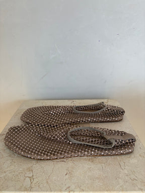 Christopher Esber Minette Mesh Flats Flats In Shell, 39