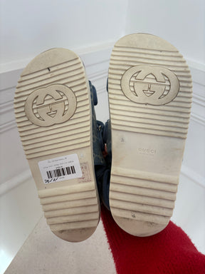 Gucci GG Denim Sandals, 36