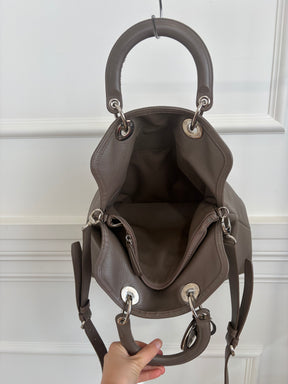 Dior Taupe Leather Grandville Tote