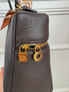 Loro Piana Chocolate Leather Extra Pocket L27