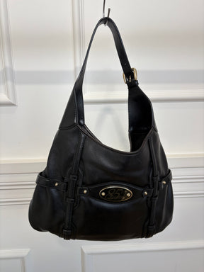 Gucci Black Leather Bridal Bit Hobo Bag