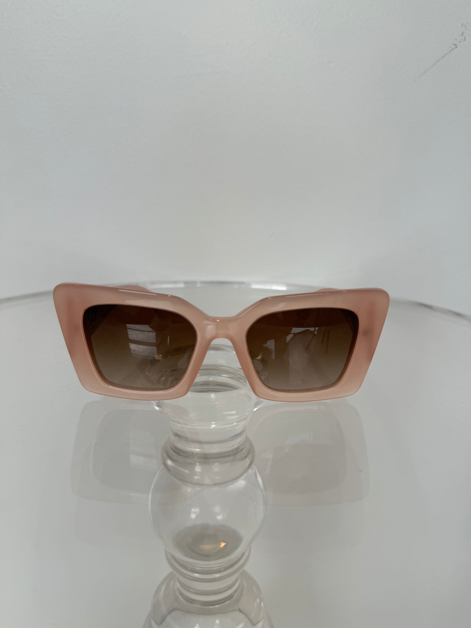 Burberry Pink Square Logo Sunglasses