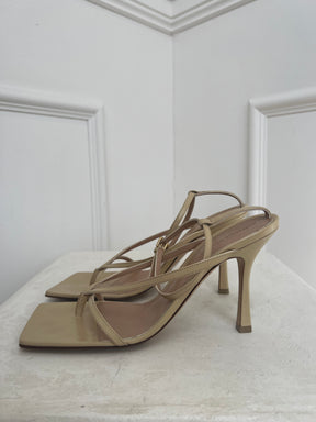 Bottega Veneta Cream Stretch Thong, 40
