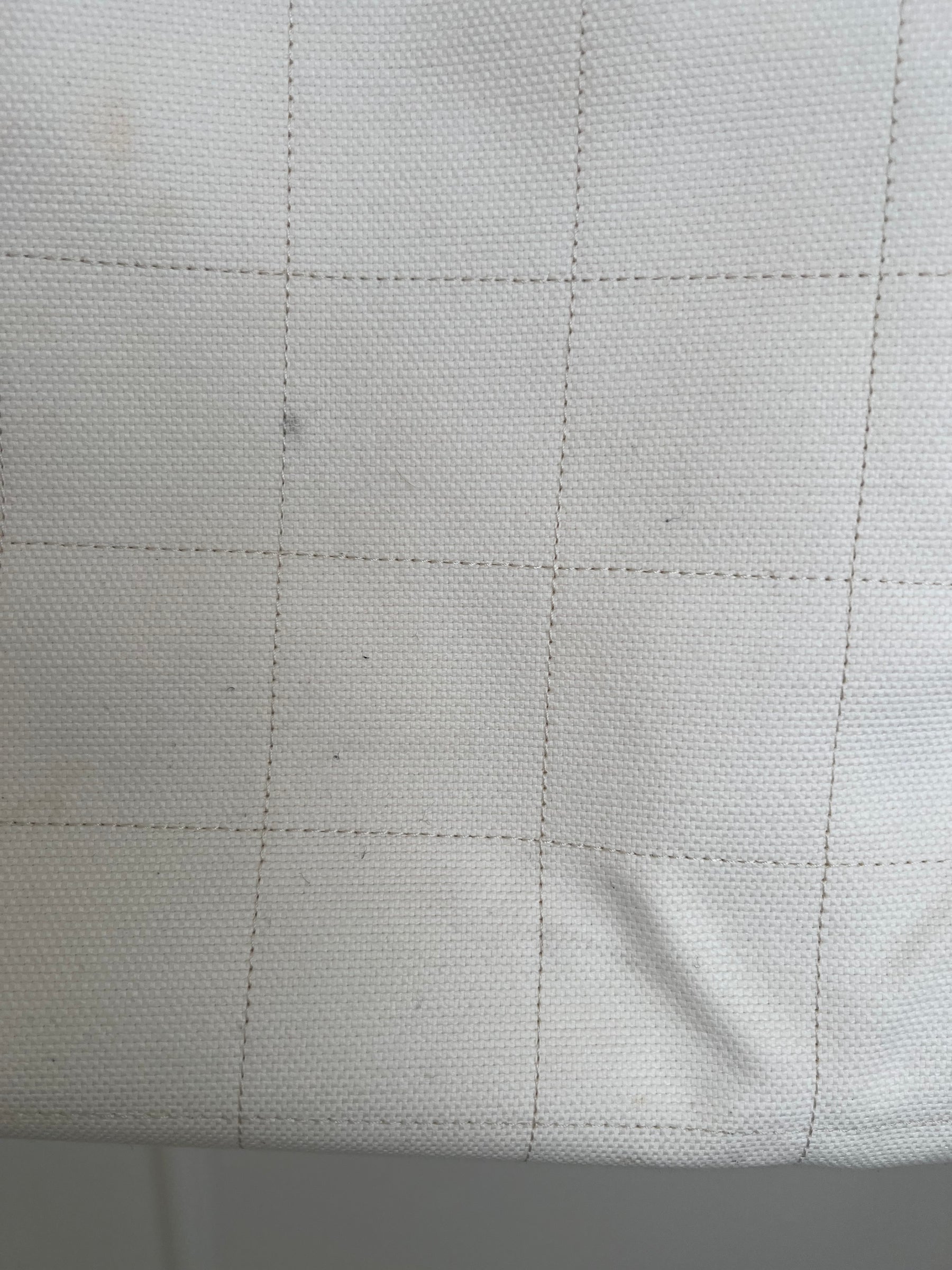 Chanel White Canvas and Lether Trimmed Deuville Tote