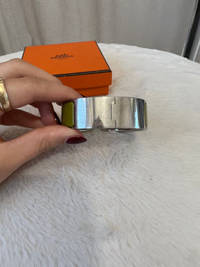 Hermès Pistachio Clic Clac Bracelet, PM