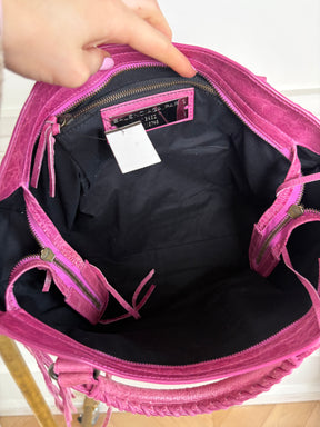 Balenciaga Pink Leather City Bag