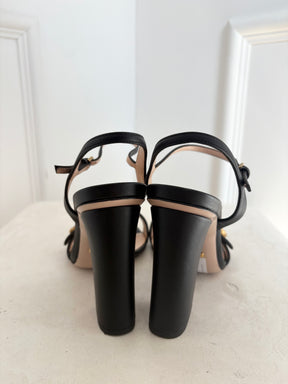 Gucci Marmont Sandals Black, 37.5