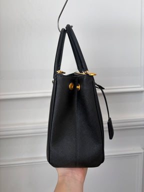 Prada Black Saffiano Leather Galleria Tote