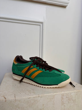 Adidas x Wales Bonner Green and Marigold Knit Sneakers, 6 US