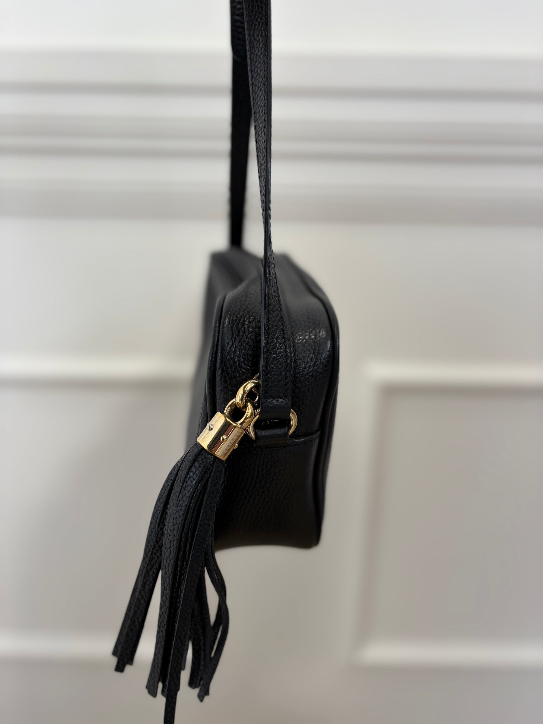 Gucci Black Grained Leather Soho Disco Bag